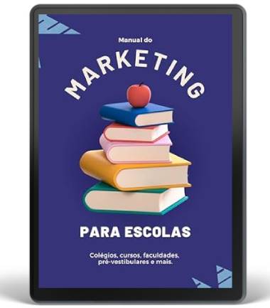 Capa do Manual do Marketing Para Escolas e Faculdades